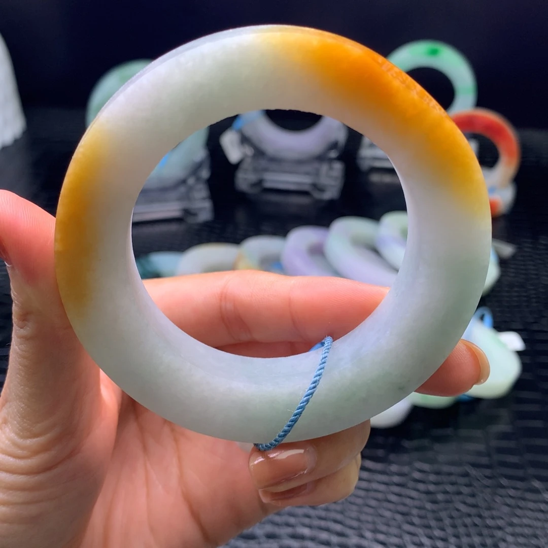 定制翡翠未镶嵌手镯55-65