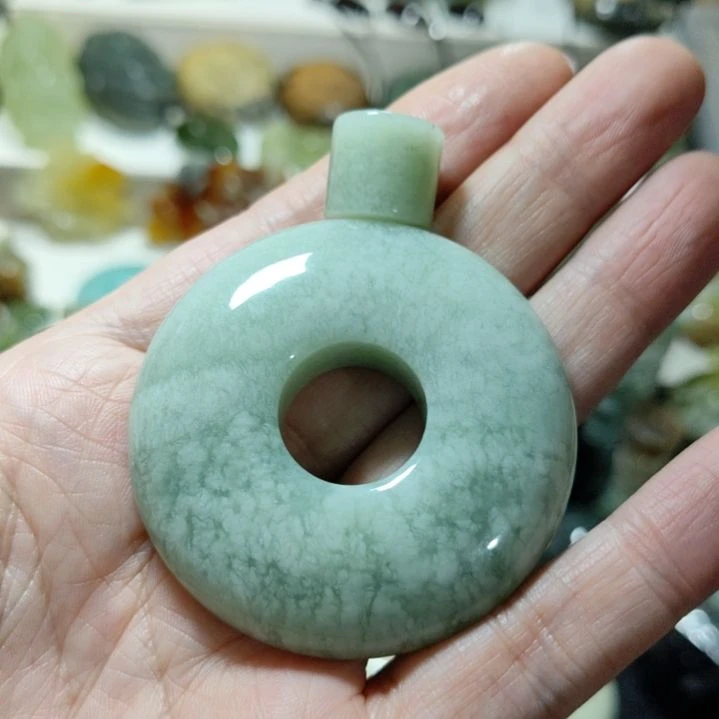 岫玉平安扣未镶嵌