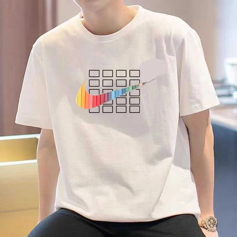 奥莱【3折】官方正版夏季运动男女休闲透气T恤圆领短袖情侣纯棉快干