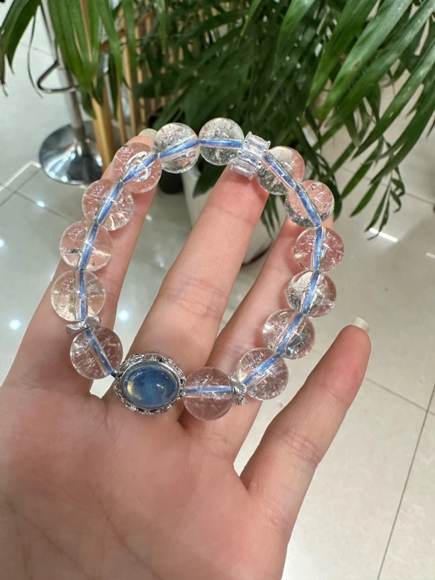 设计款喜马拉雅卡12毫米白水晶手串