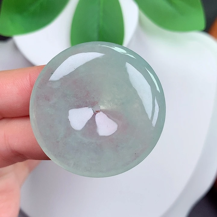 颈饰未镶嵌翡翠平安扣 38x6.3mm