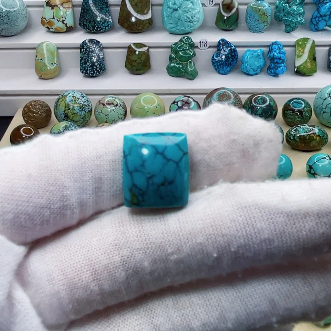 绿松石未镶嵌颈饰戒面