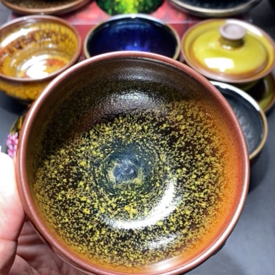 茶盏建盏主人杯杯茶壶盖碗品茗杯048