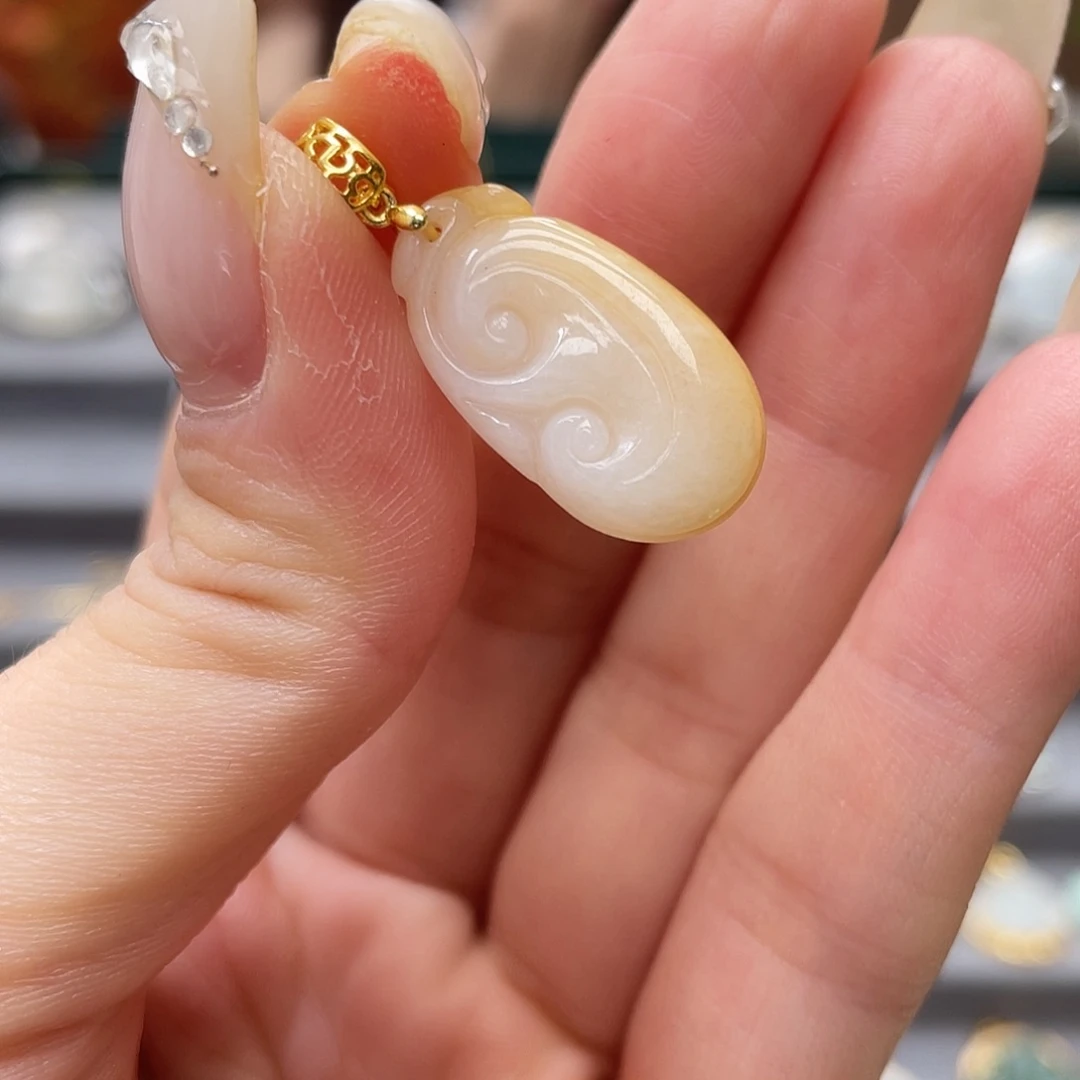 翡翠银S925镶嵌吊坠(不含链)