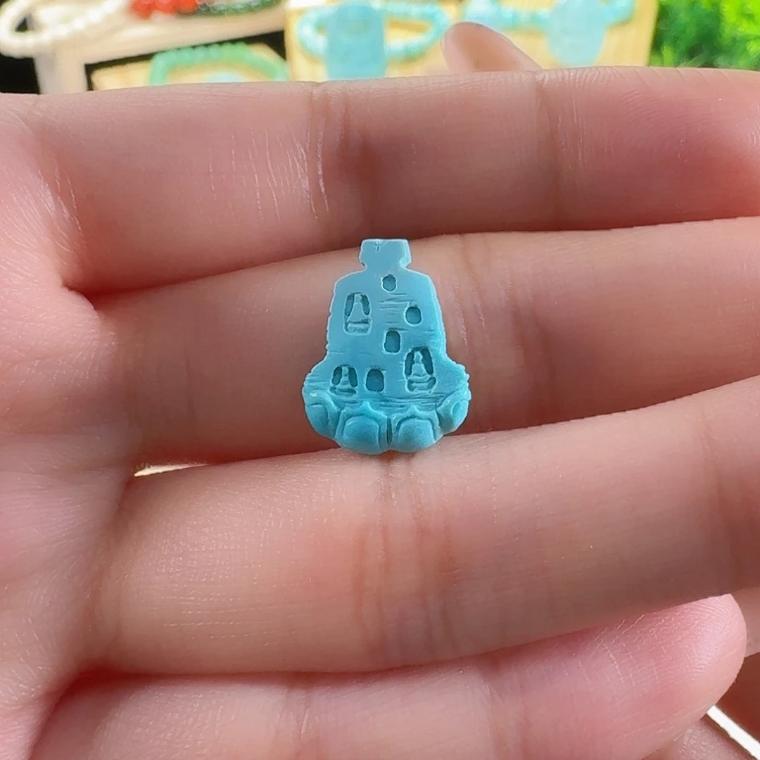 绿松石未镶嵌吊坠(不含链)