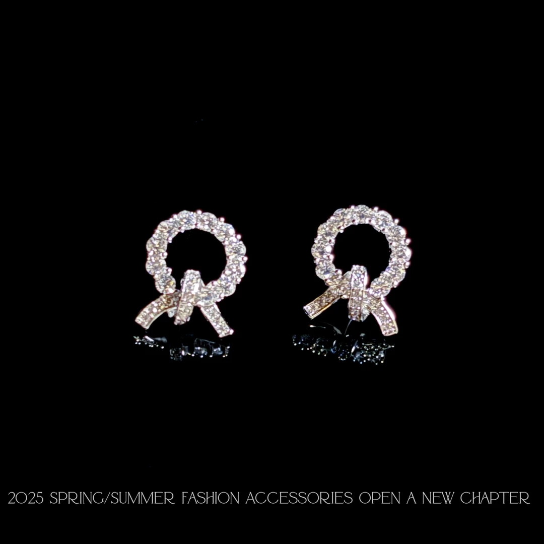 铜合金耳饰  镀k金 2025新款C6346【星环结熠】BABA BOX 耳钉