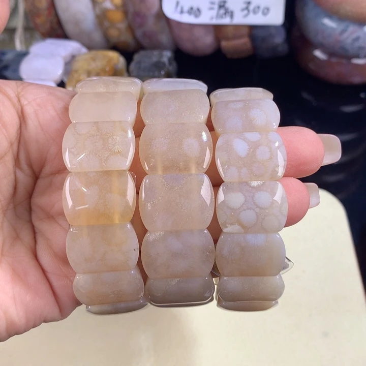 硅化珊瑚（珊瑚玉）未镶嵌吊坠(赠链)9号手排原价400漏300一条可挑