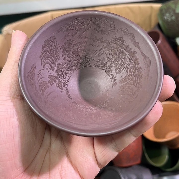 茶杯紫砂全手工紫砂主人杯