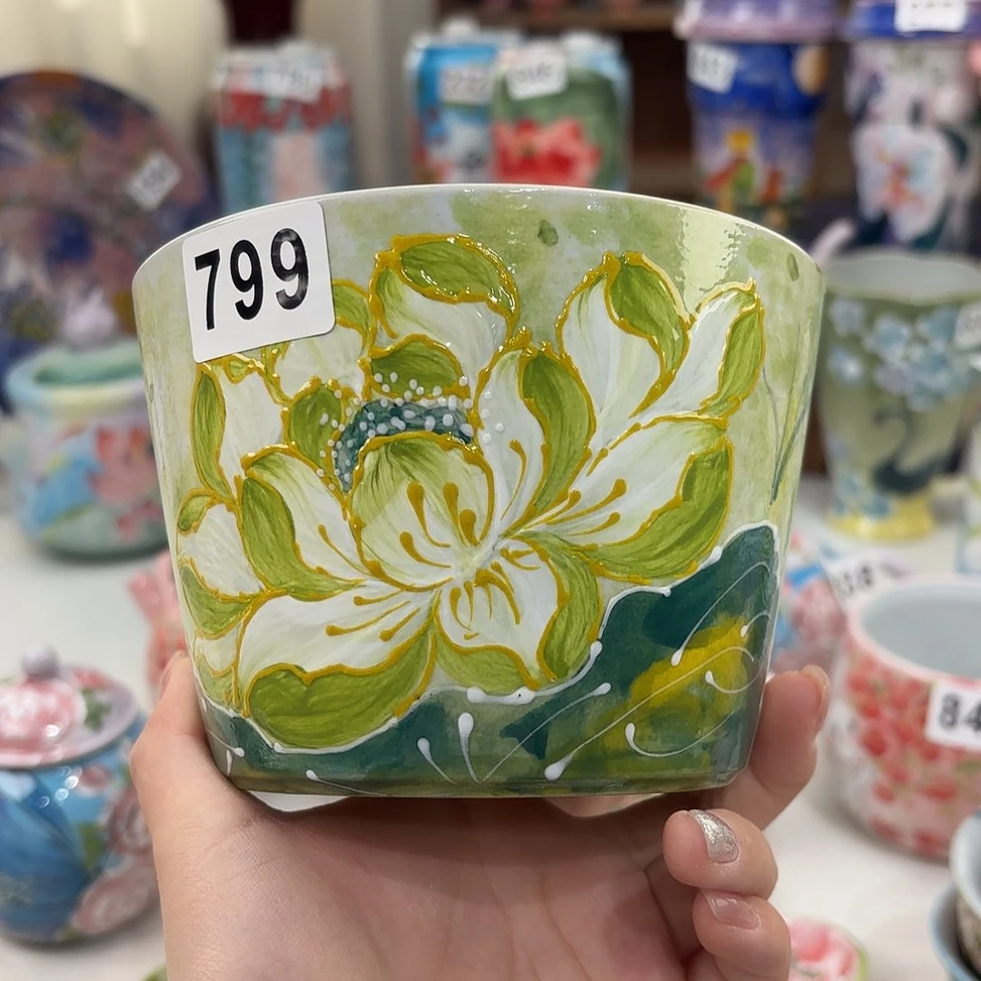 景德镇手绘高温釉下彩陶瓷茶具