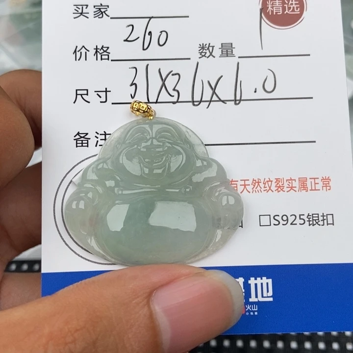 翡翠未镶嵌颈饰吊坠