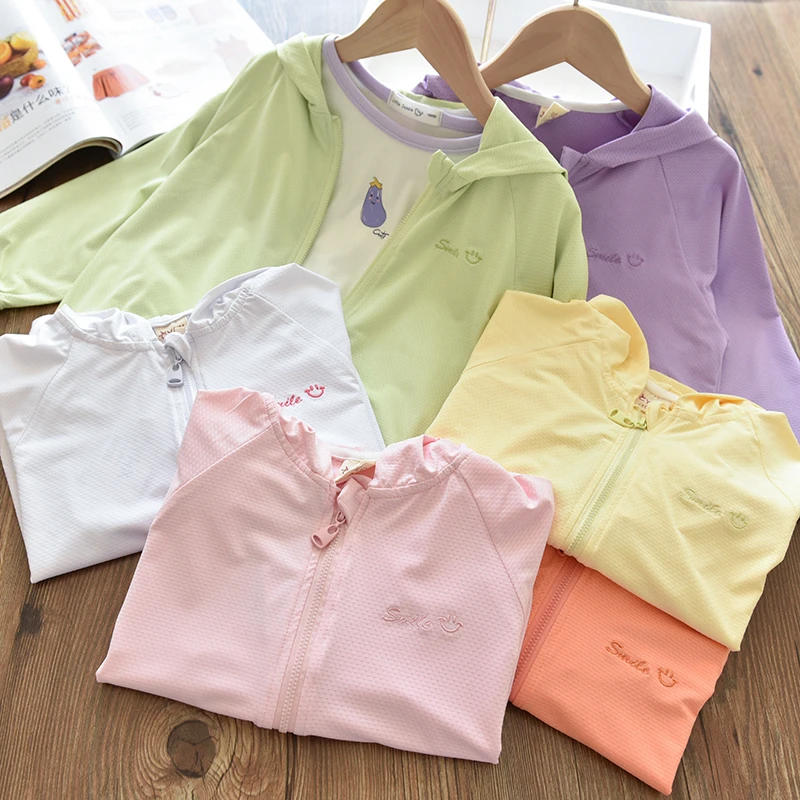 UPF50+儿童防晒衣夏季男女童宝宝防紫外线轻薄冰丝防晒服小孩外套