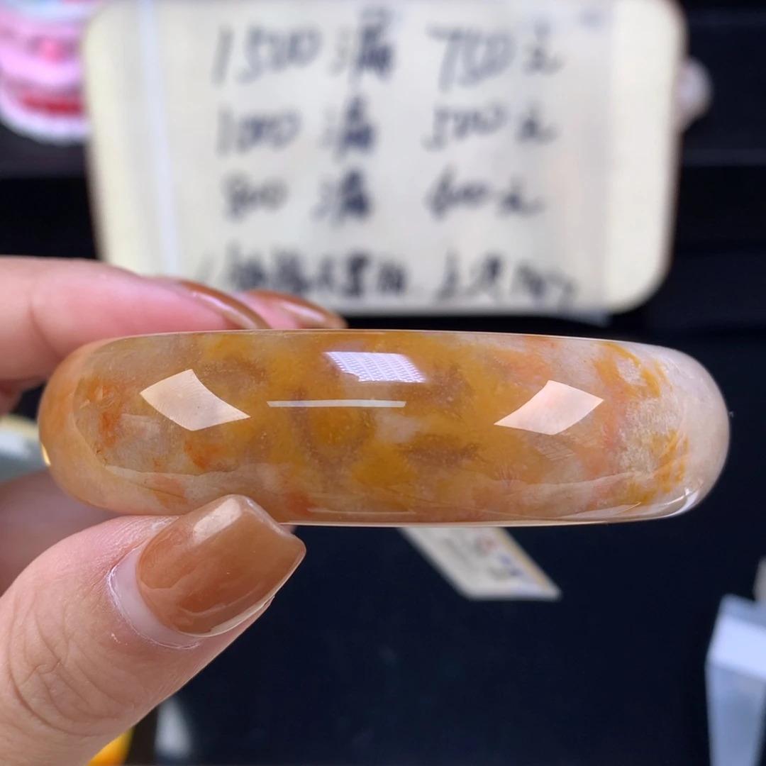 硅化珊瑚（珊瑚玉）未镶嵌颈饰精美手镯五折60.1口（12号）