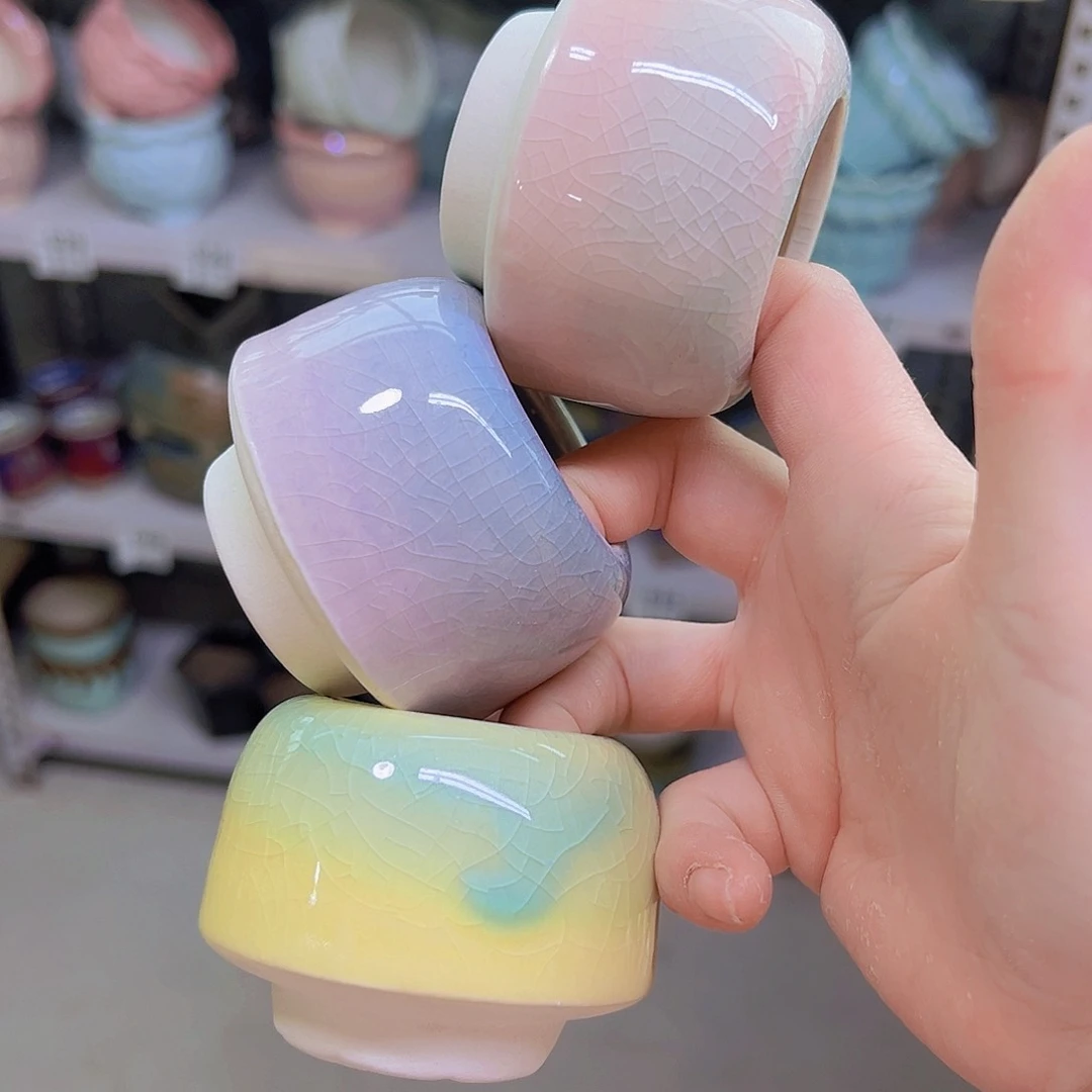 红陶陶瓷花盆当场满12包邮