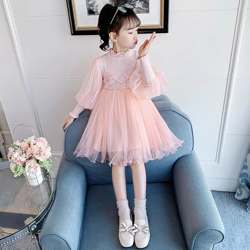 【甲辰童装】女童毛衣裙 SF9001幻彩