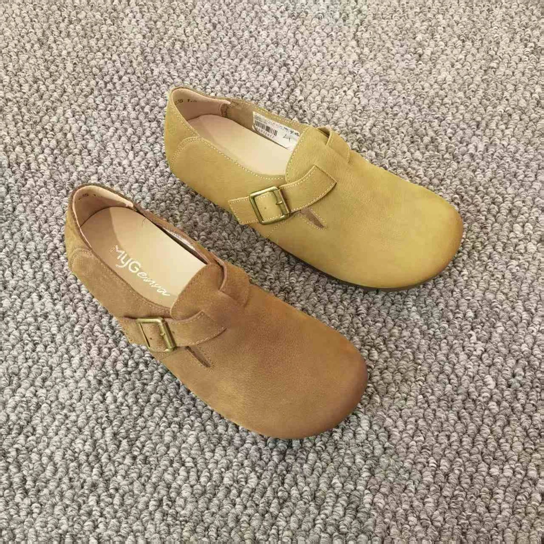 秋薄款包头豆豆鞋单鞋浅口百搭方头女士鞋子时尚夏季圆头休闲