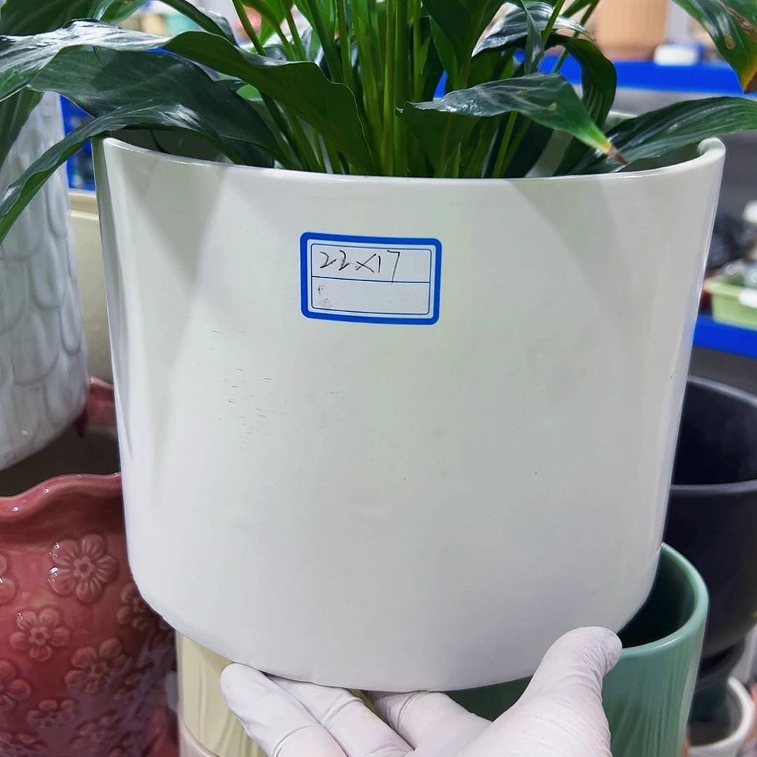 有孔外贸尾单陶瓷花盆凑单10米包邮