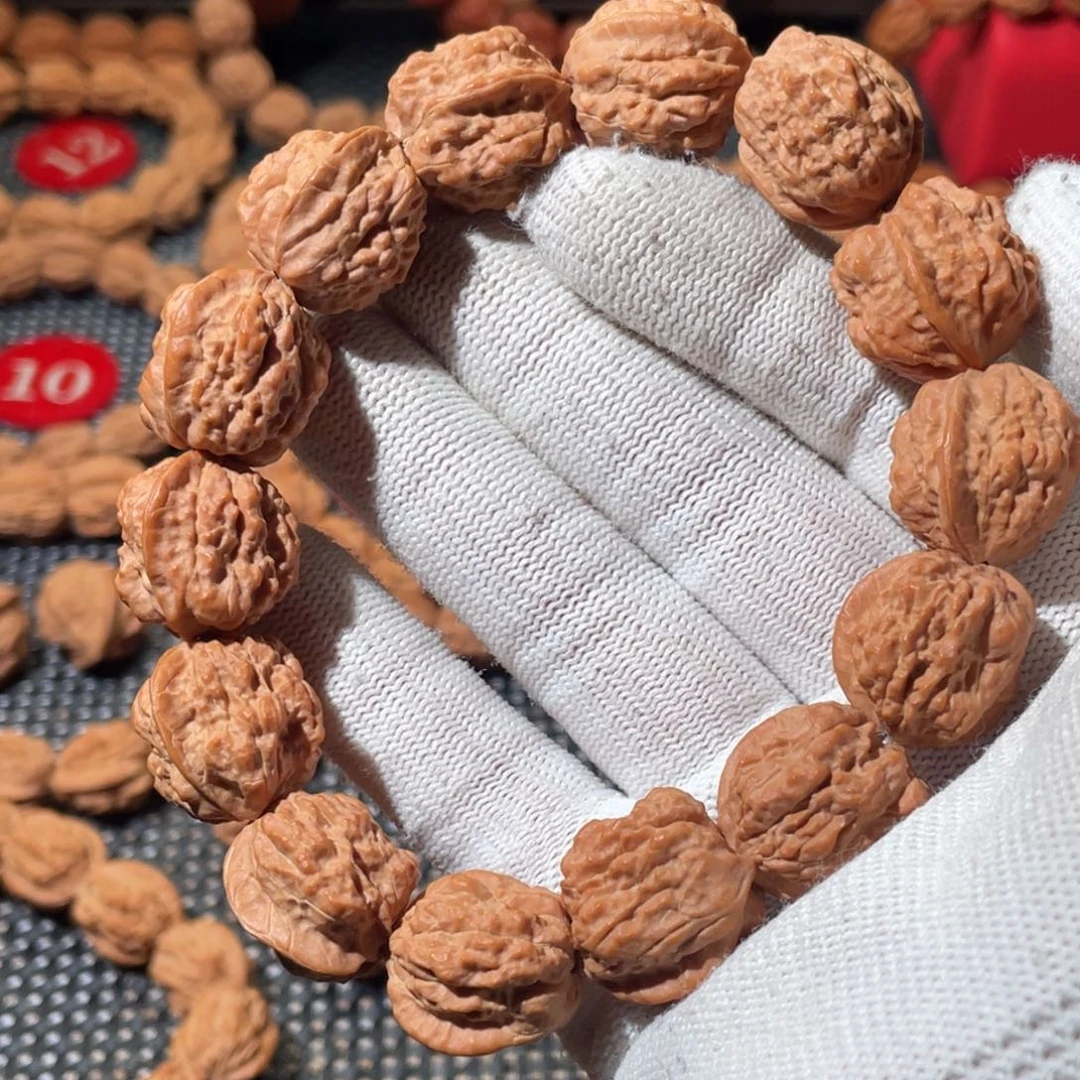 咕***嘎文玩核桃手串嵩山蛤蟆头原皮疙瘩纹