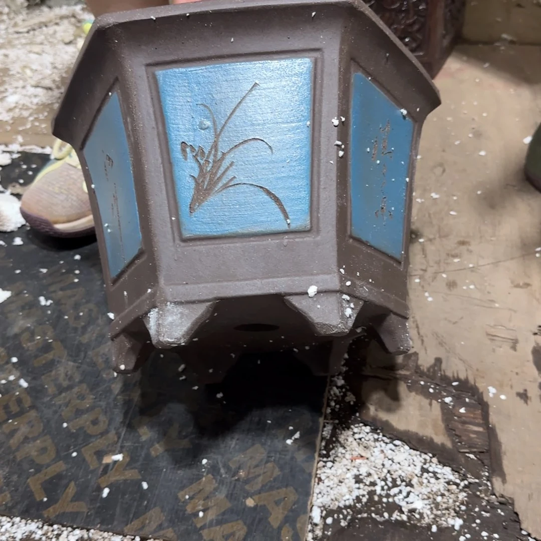 紫砂花盆口径26.18口径