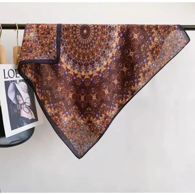 （351）高档丝巾围巾女士披肩新款素雅百搭防晒优雅气质