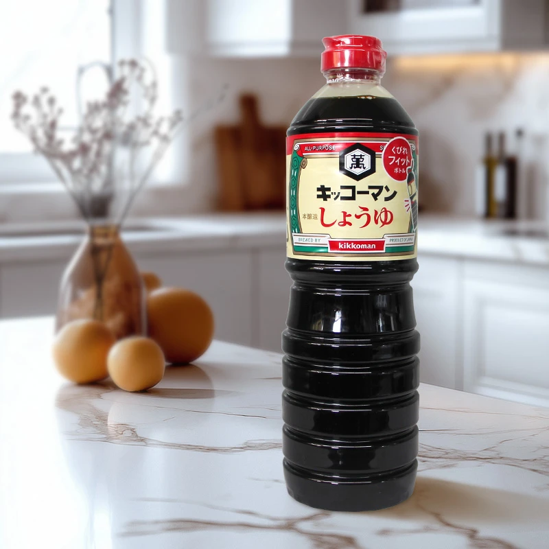 日本进口万字酿造酱油烹调调味汁1L