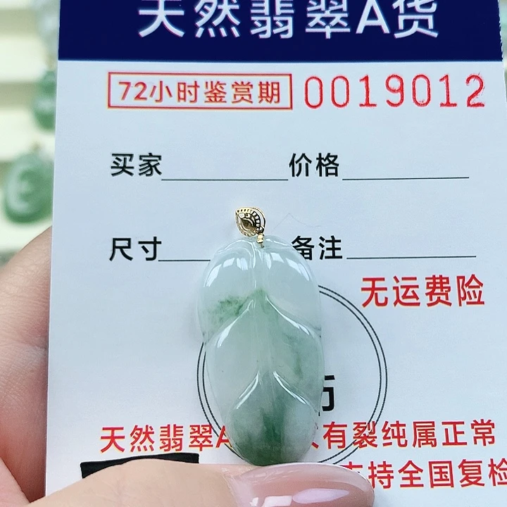 翡翠未镶嵌颈饰吊