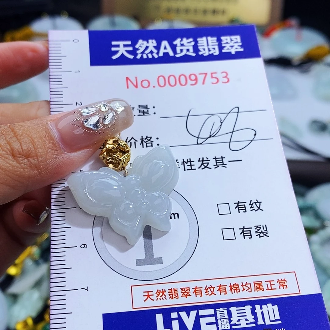 翡翠未镶嵌毛衣链9753