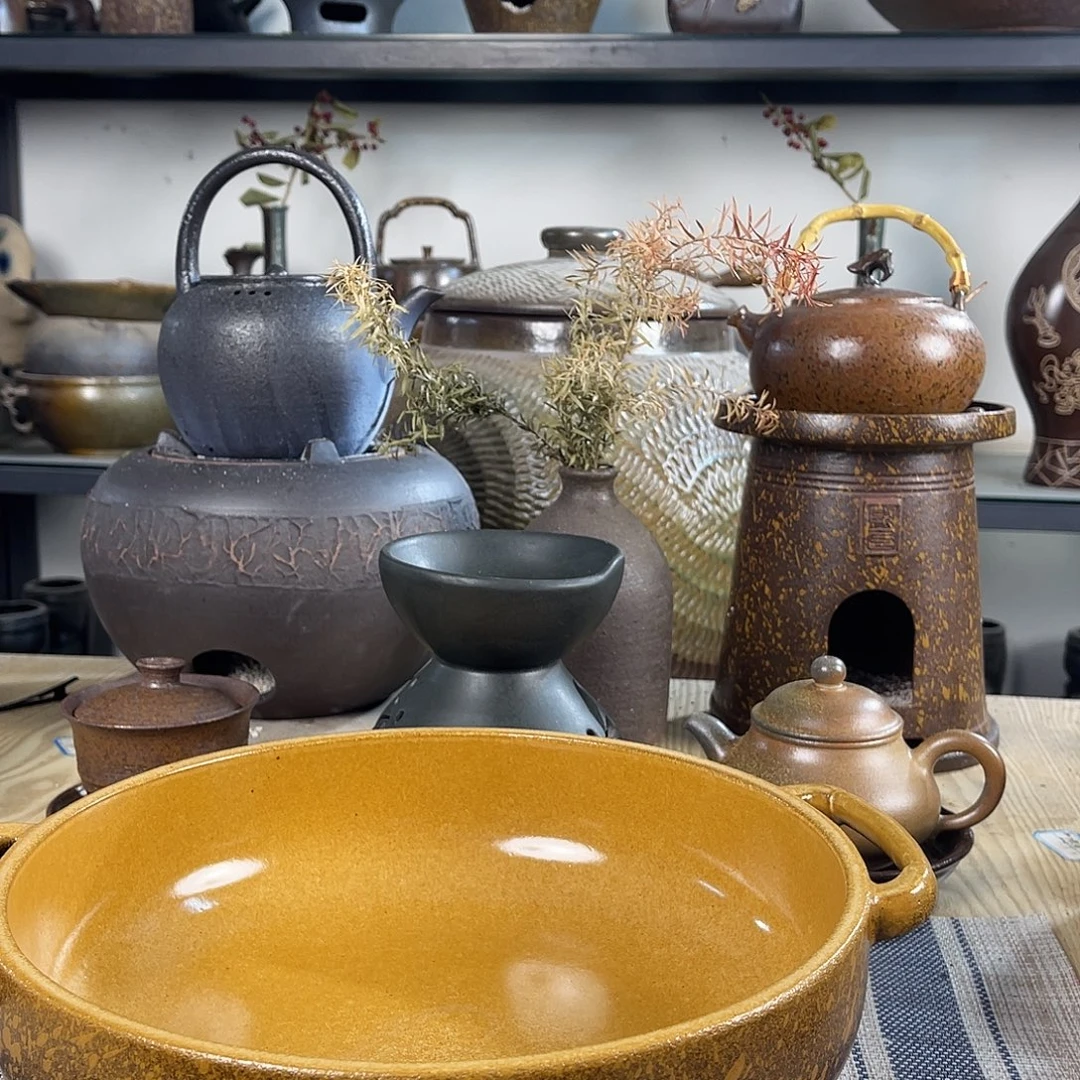 紫砂粗陶实用砂锅