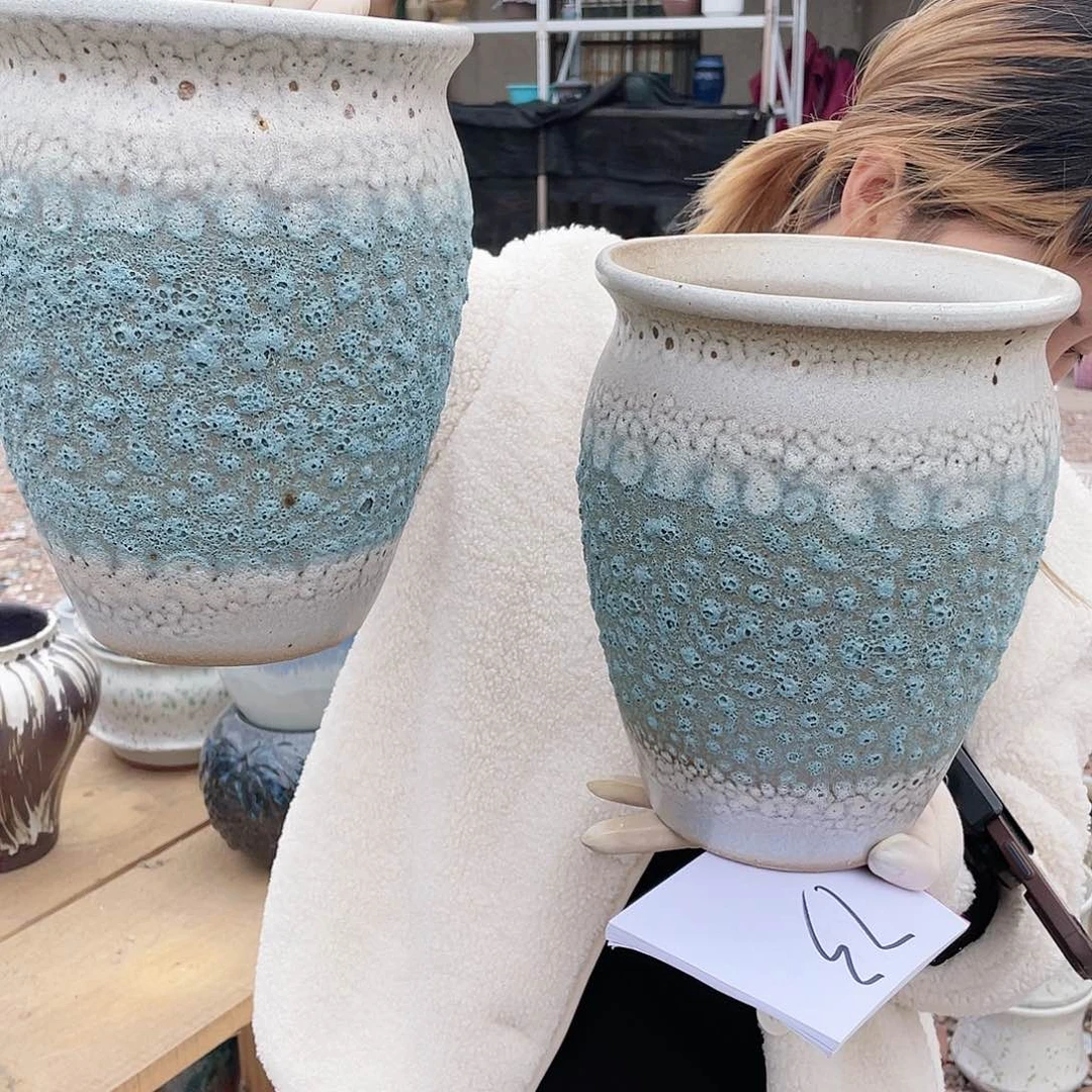 红陶王嫂花盆0125-73