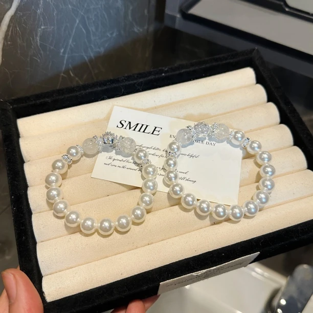 S277 10mm贝珠➕白阿塞手串