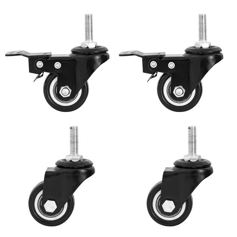 专用置物架轮子360度带刹车全自动多功能家用承重高品质好实心轮