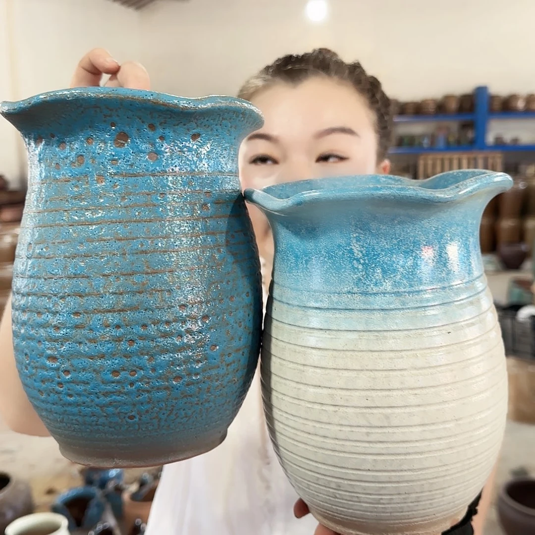 紫砂花盆高20口15