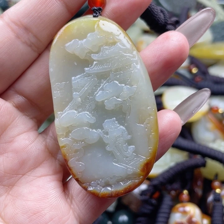 和田玉颈饰未镶嵌