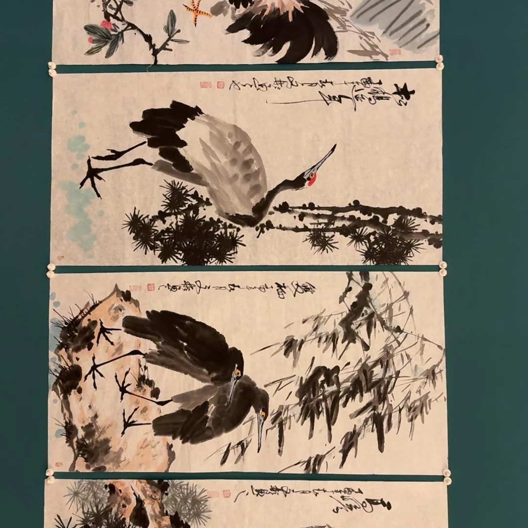 国画溥老师作品画作