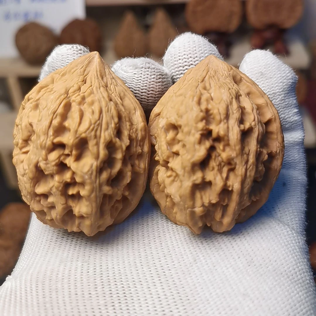 核桃文玩核桃高端小众大沽石7边肚高42-43-52