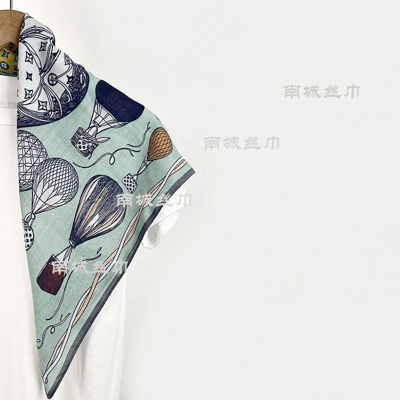 【热气球】新款百搭保暖围巾时尚气质丝绒手感65围巾文艺