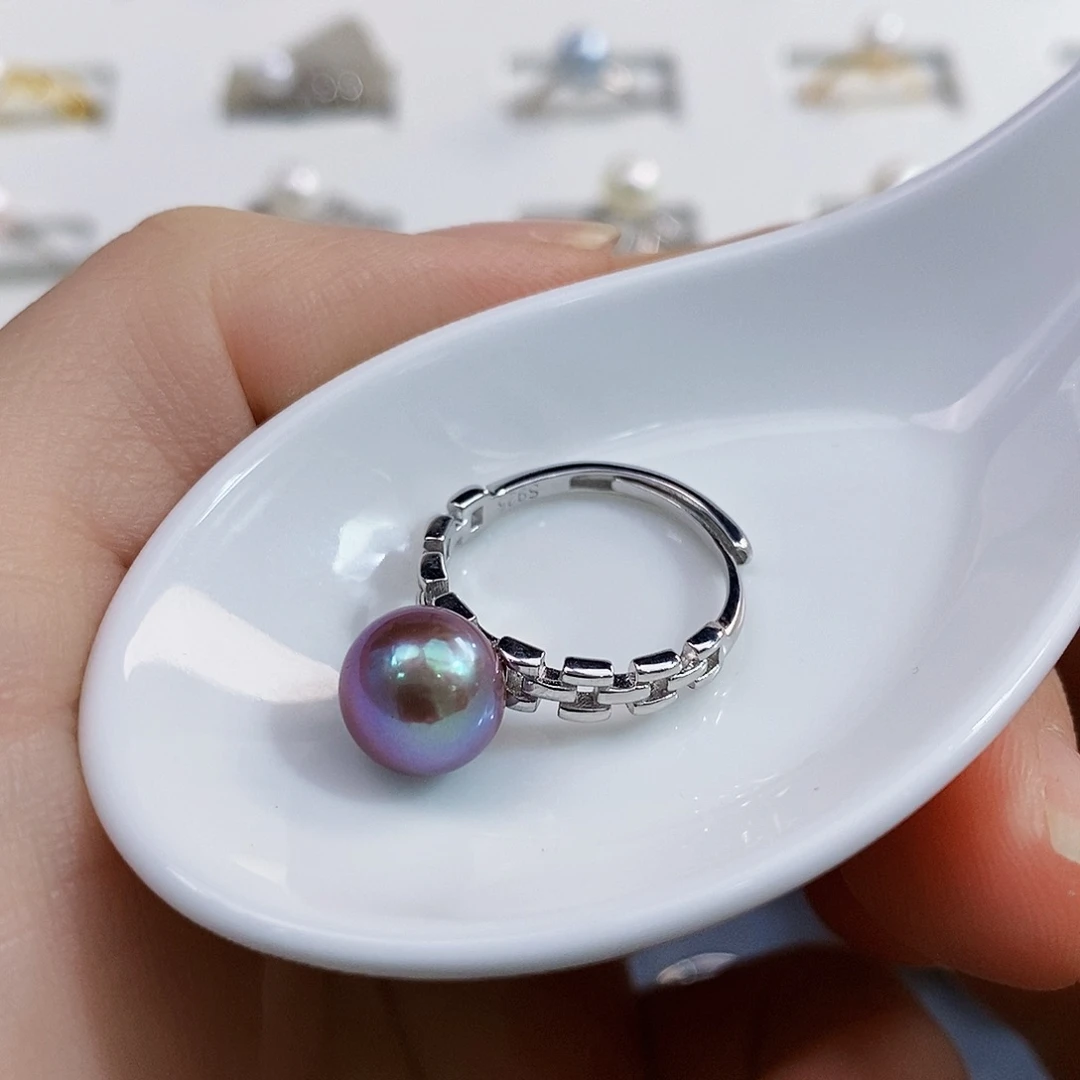 银S925镶嵌特价秒库存正版珠宝淡水珍珠