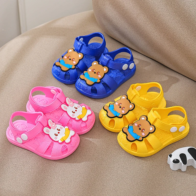 清透儿童凉鞋男童女童鞋子防滑防撞耐磨小孩子凉鞋婴幼儿学步鞋