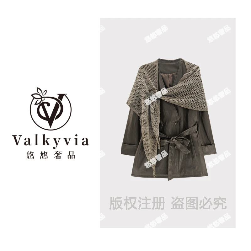 【Valkyvia/悠悠奢品】设计师时尚休闲皮衣外套WT9191