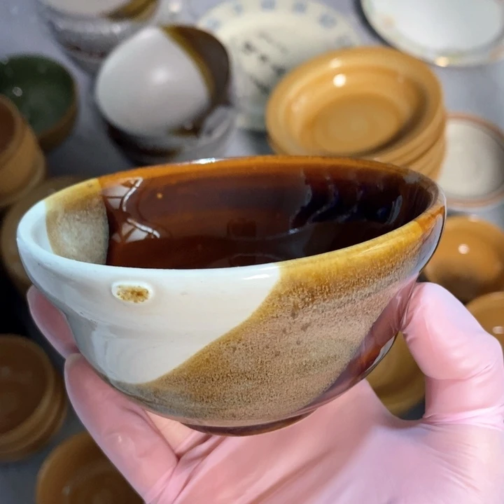 瓷片五厂三色碗口径11厘米