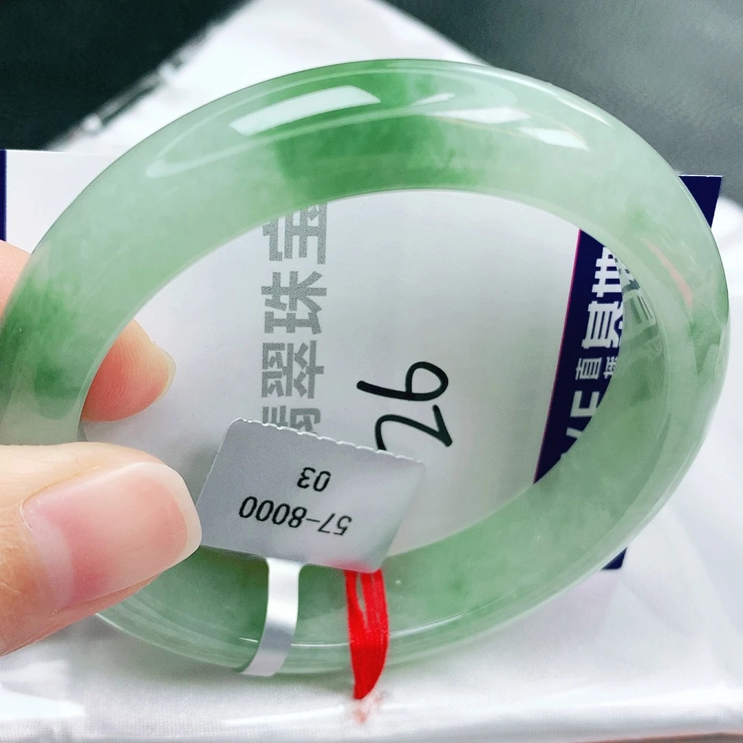 翡翠未镶嵌手镯缅甸天然A货翡翠手镯