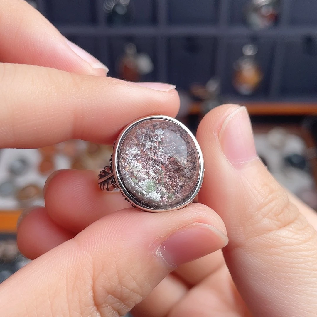 水晶戒指银S925镶嵌柒*