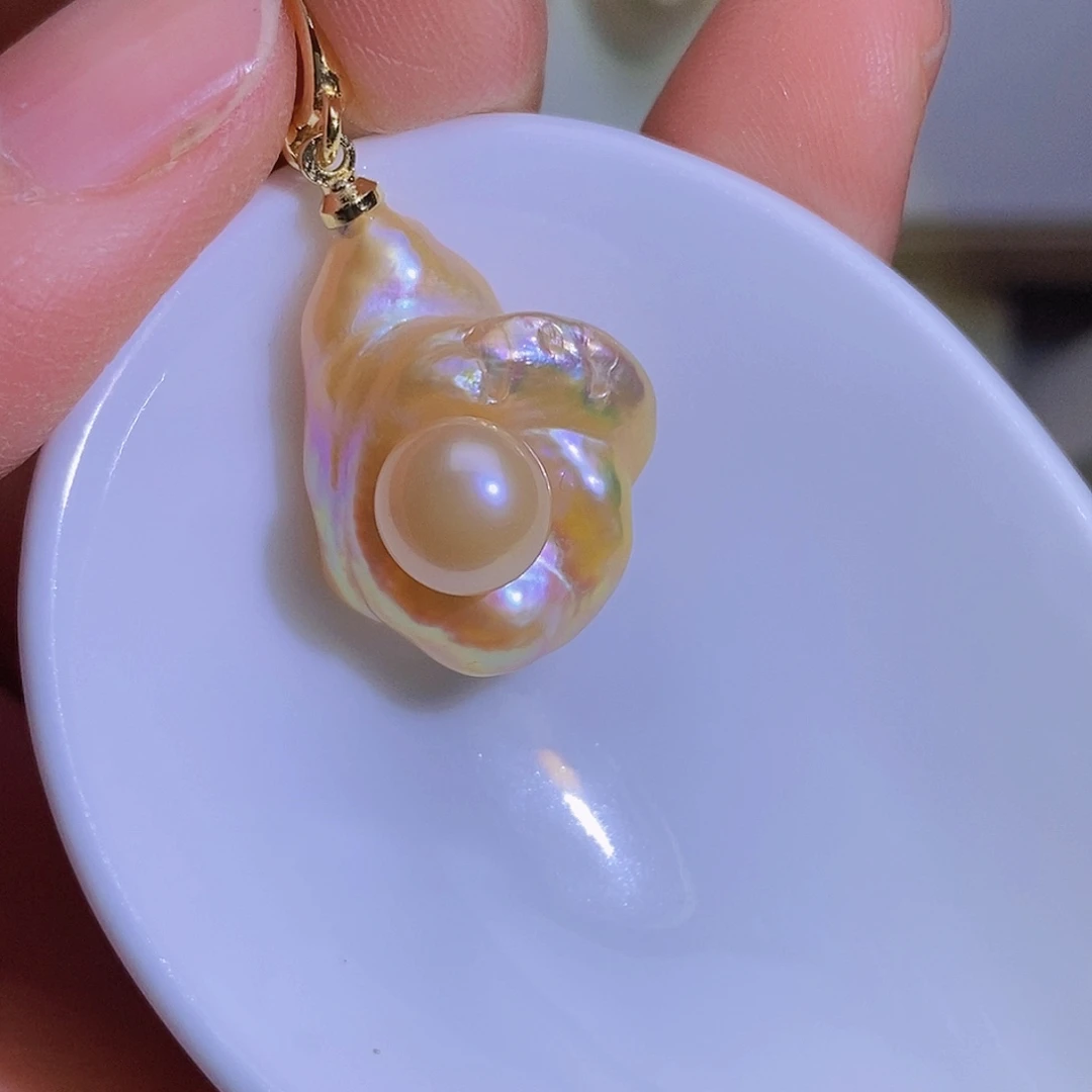 淡水珍珠淡水珍珠银S925镶嵌