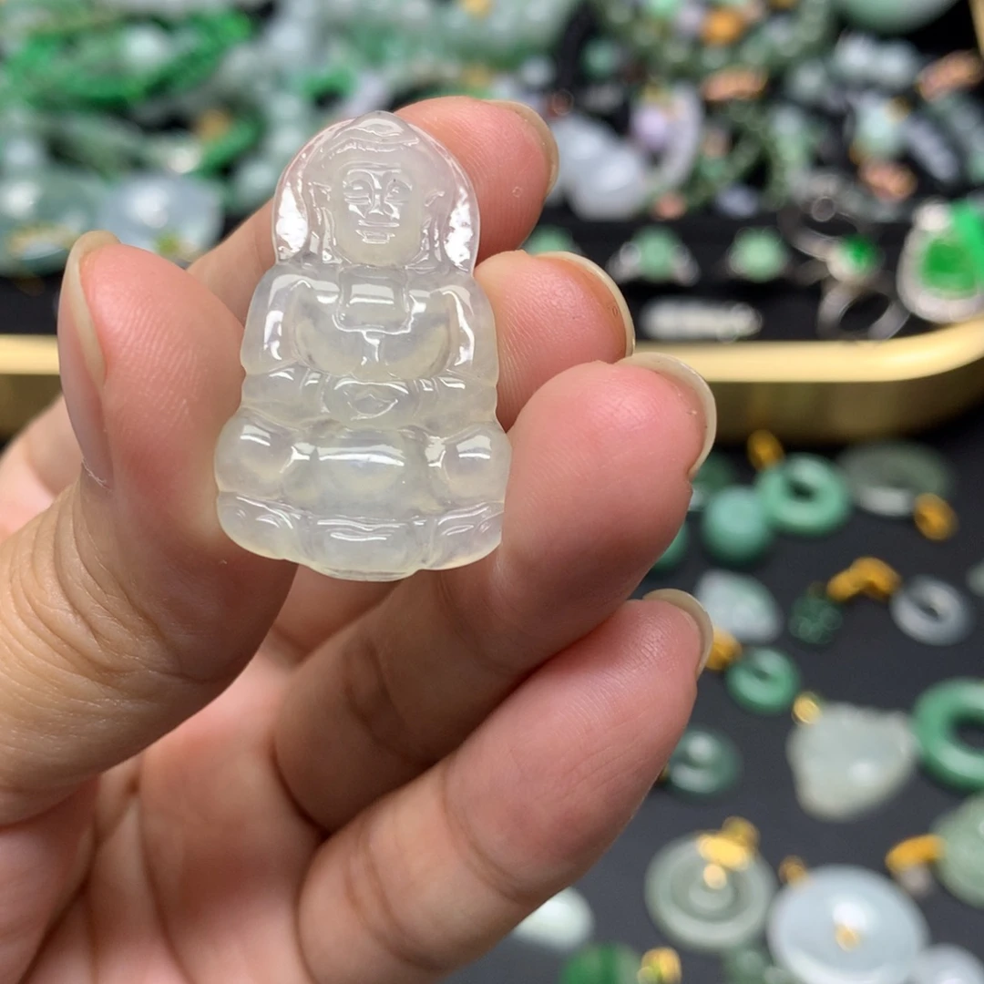 吊坠(不含链)未镶嵌翡翠有纹裂