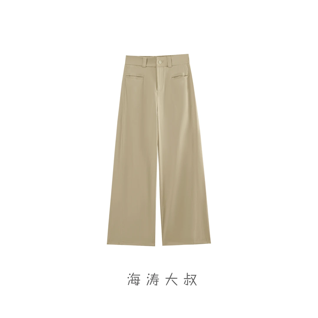 【618大促】「物语白昼」高级感西装窄版松紧腰阔腿裤