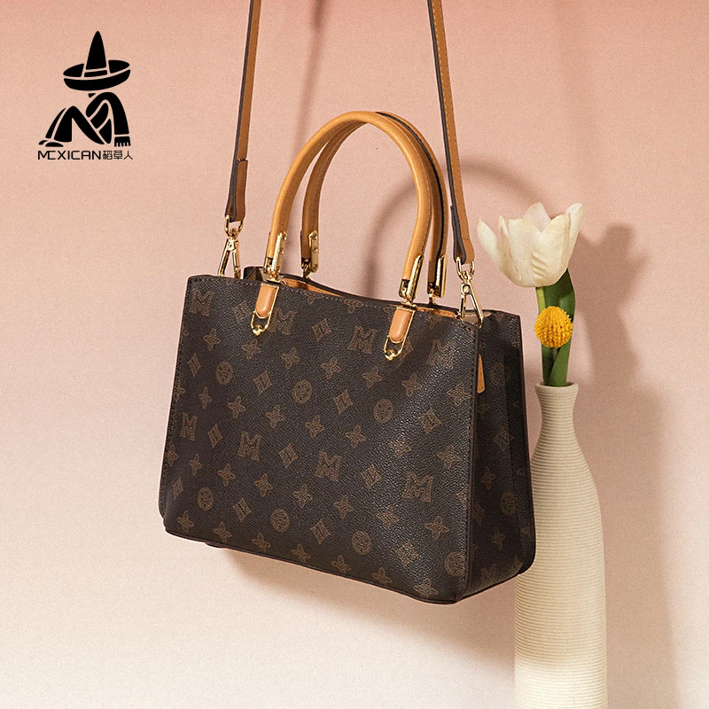 稻草人女包2025新款高级感手提包大容量单肩包生日礼物送妈妈大气