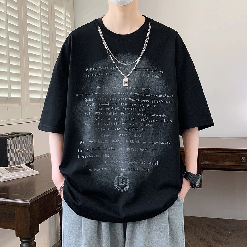 2025夏季新款时尚休闲圆领T恤男