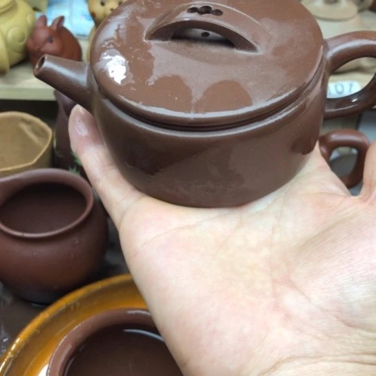 紫砂茶壶紫泥汗瓦150豪升左右