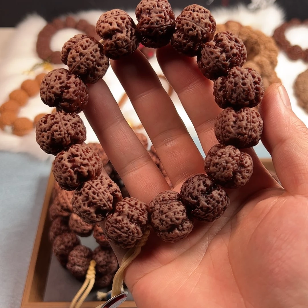 乐***乐手串金刚菩提凹底五爪金龙超头23