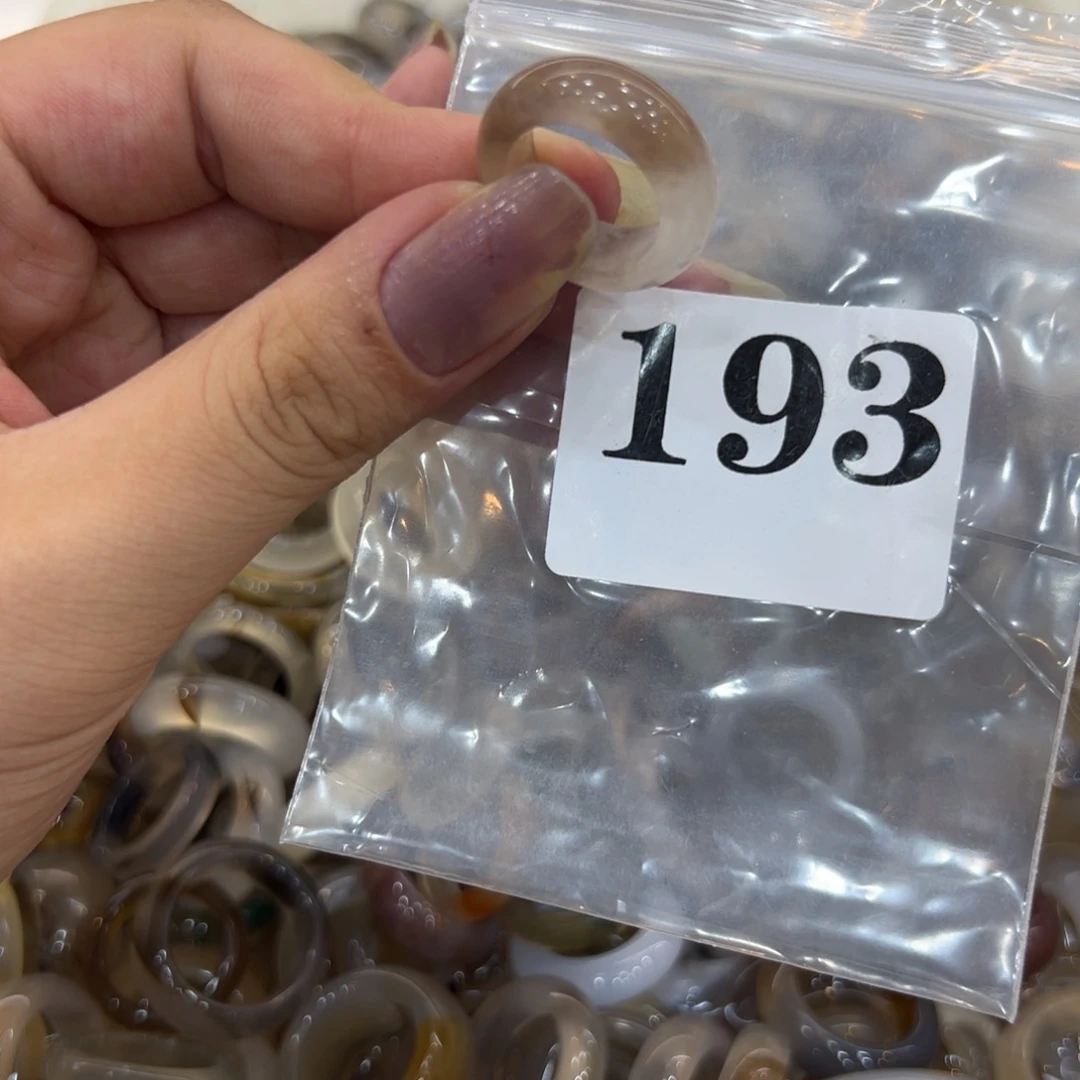 玛瑙/玉髓戒指合金193港9
