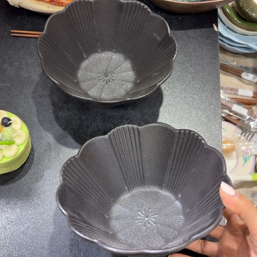 瓷两个7寸汤面碗